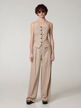 Bild von Bundfaltenhose mit Nadelstreifen