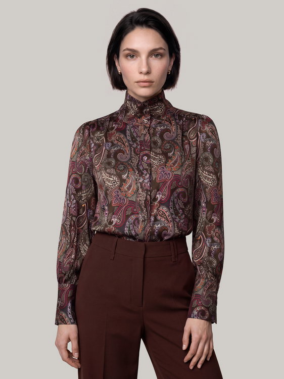 Bild von Bluse aus Satin AMELIEDEA