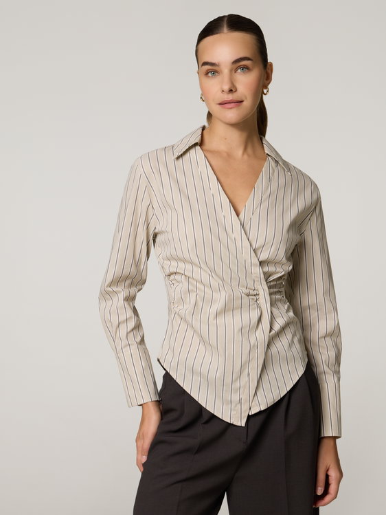 Bild von Wickelbluse mit Baumwolle