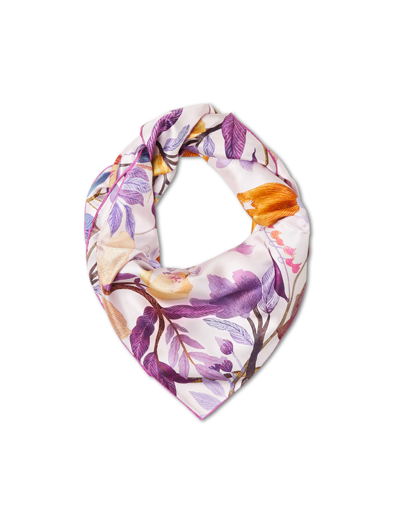 Bild von Seidentuch mit floralem Muster