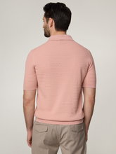 Bild von Strickpoloshirt aus Baumwolle
