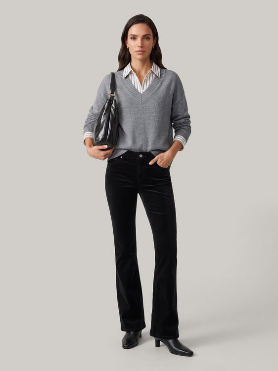 Image sur Pantalon en velours PARIS FLARED
