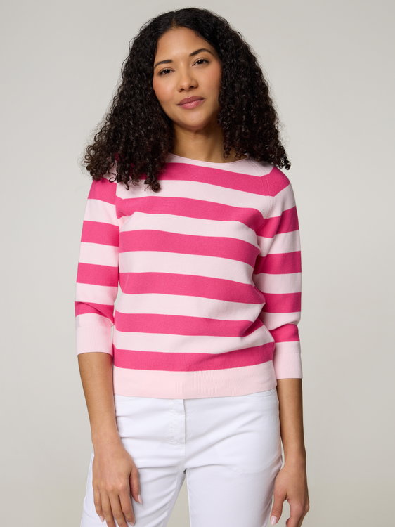 Bild von Strickpullover mit Streifen