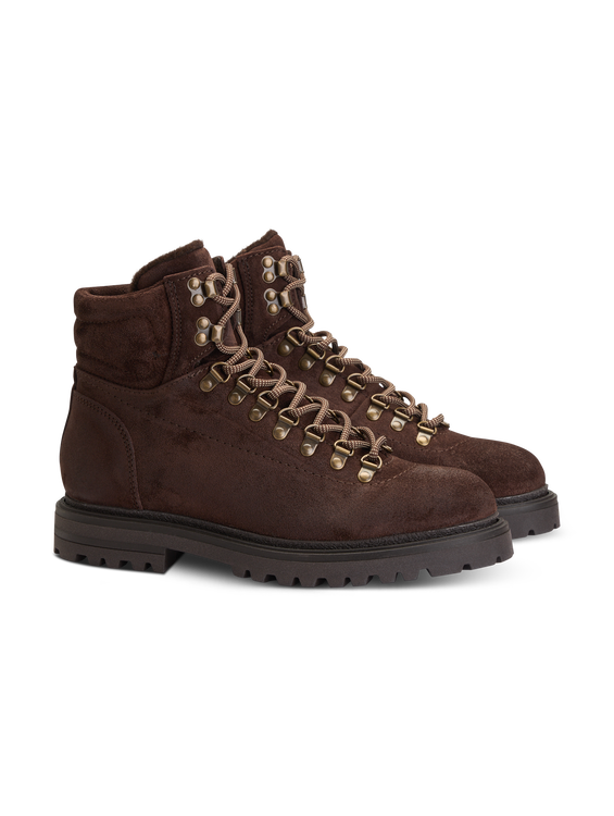 Bild von Schnürstiefel aus Velourleder