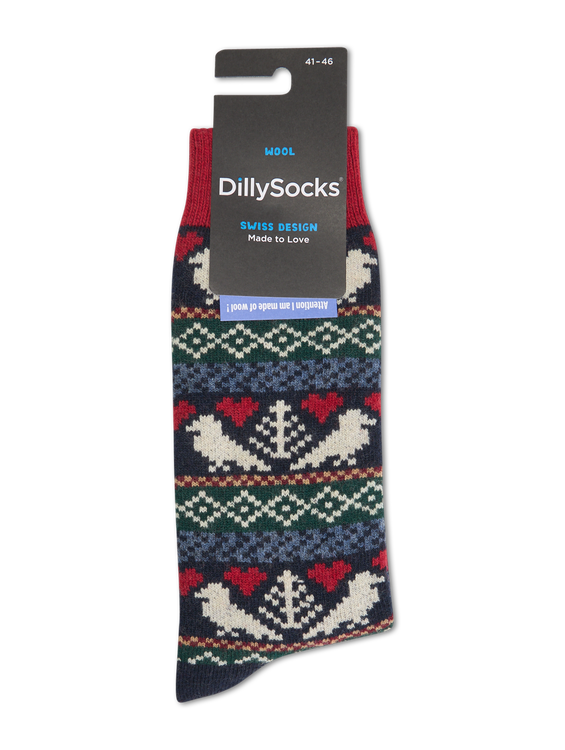 Bild von Socken mit Wolle