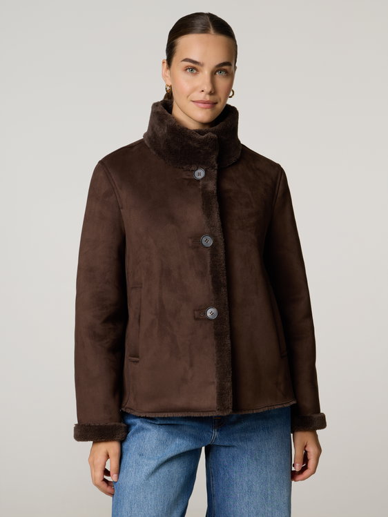 Bild von Jacke mit Kunstfell