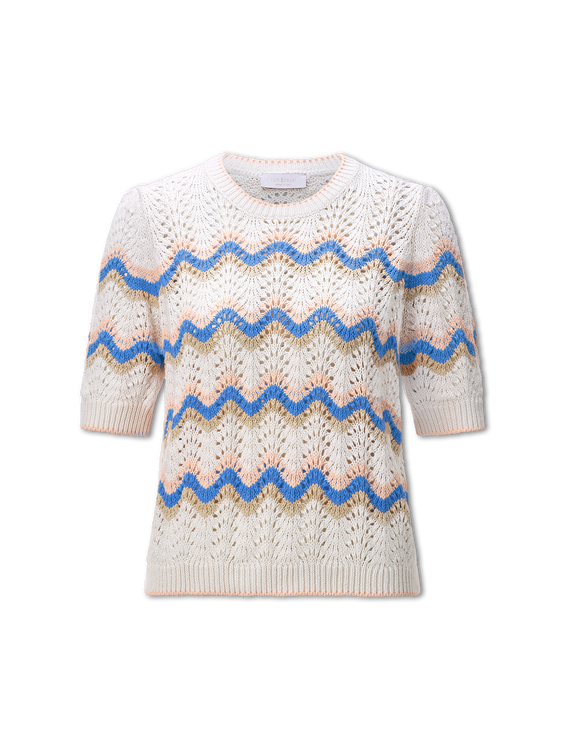 Bild von Strickshirt mit Lochmuster