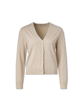 Bild von Strickjacke aus Feinstrick