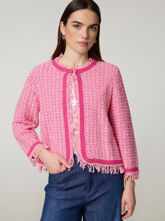 Bild von Cardigan mit Fransen