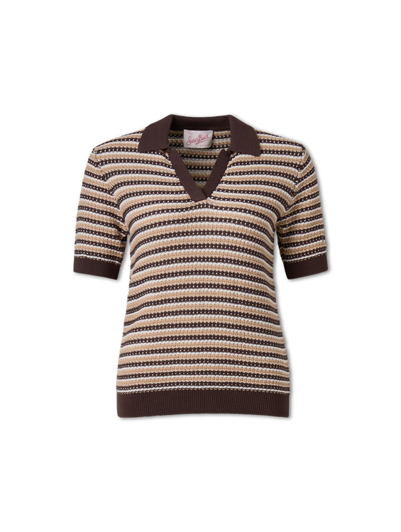 Image sur Polo en coton tricoté