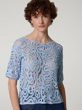 Image sur T-shirt effet crochet