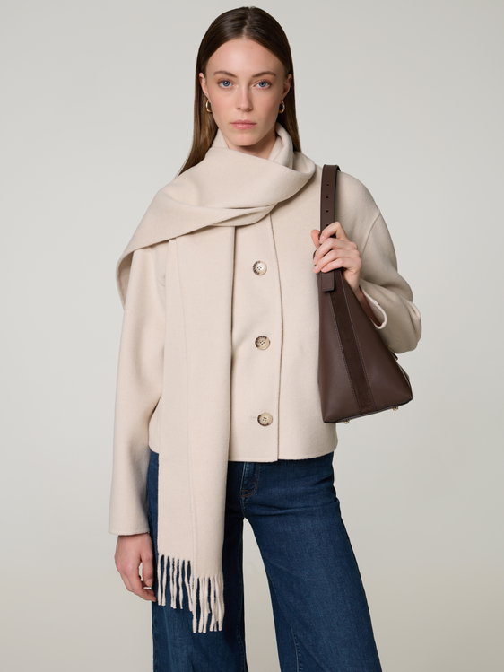 Bild von Jacke aus Doubleface mit Wolle