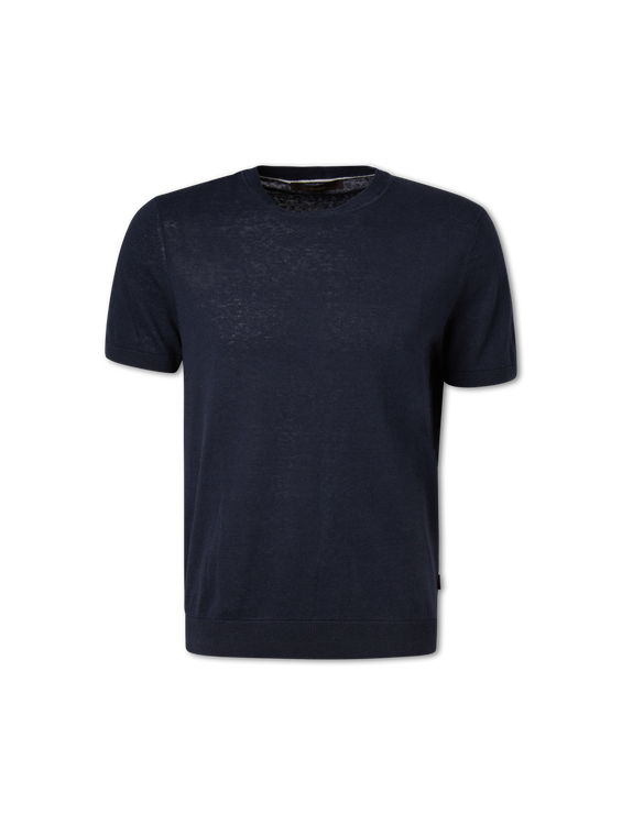 Bild von Strickshirt mit Leinen