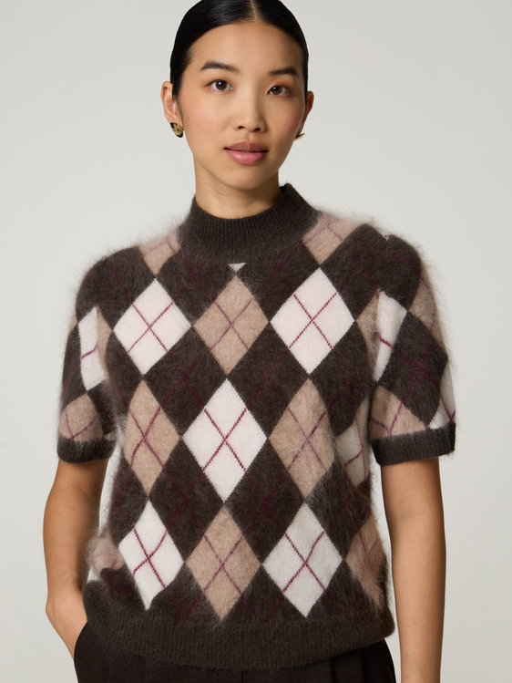 Image sur Pull à manches courtes en cachemire