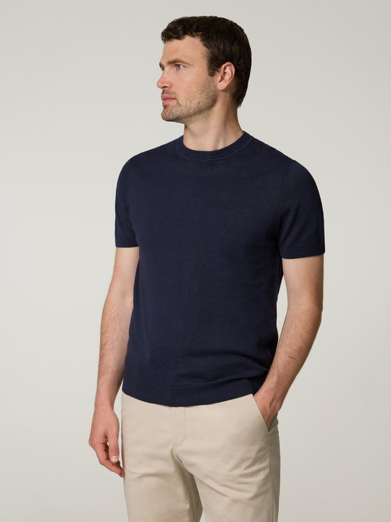 Image sur Pull en maille avec du lin