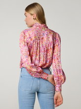 Image sur Chemisier à col lavallière avec imprimé floral