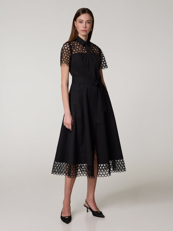 Bild von Midikleid mit Lochstickerei