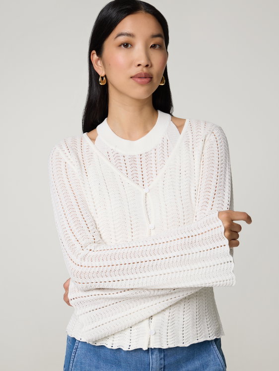 Bild von Lochstrickjacke