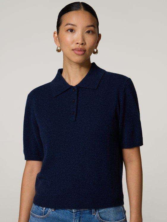 Bild von Cashmerepoloshirt