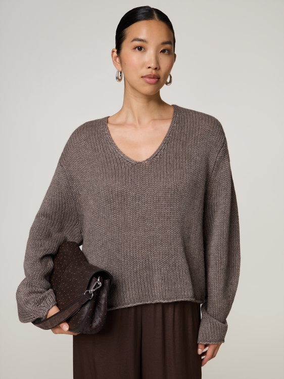 Image sur Pull en maille avec du cachemire