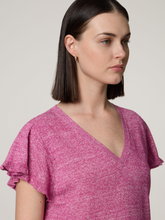 Bild von Strickshirt mit Leinen