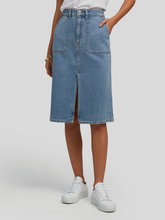 Bild von Jeansjupe mit Schlitz