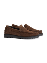 Image sur Mocassins en cuir velours