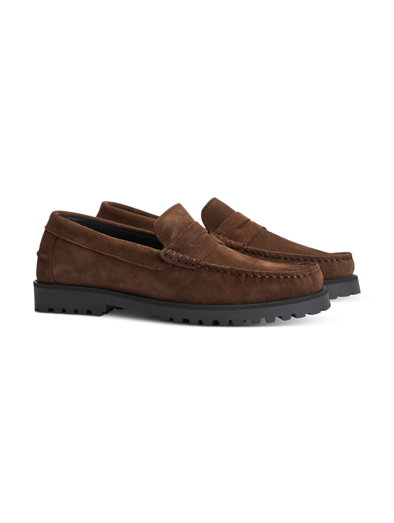Image sur Mocassins en cuir velours