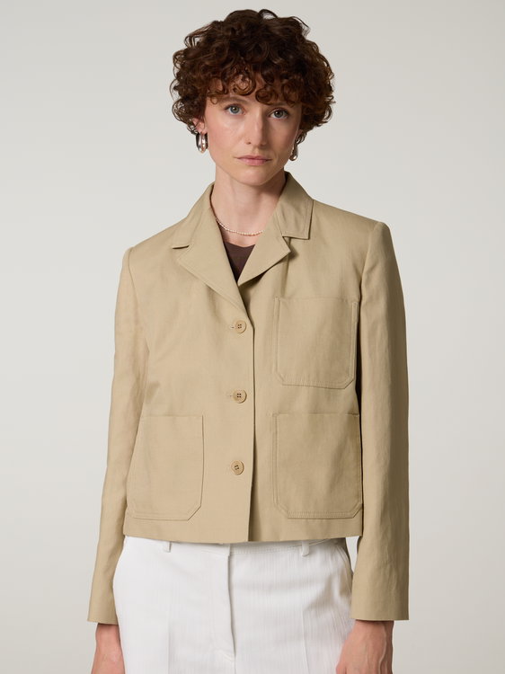Bild von Blazer mit Leinen GLASSA