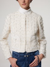 Image sur Veste de blazer à l'aspect plume