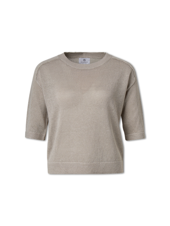Bild von Strickshirt mit Leinen