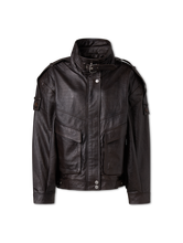Bild von Lederjacke im Oversized Fit