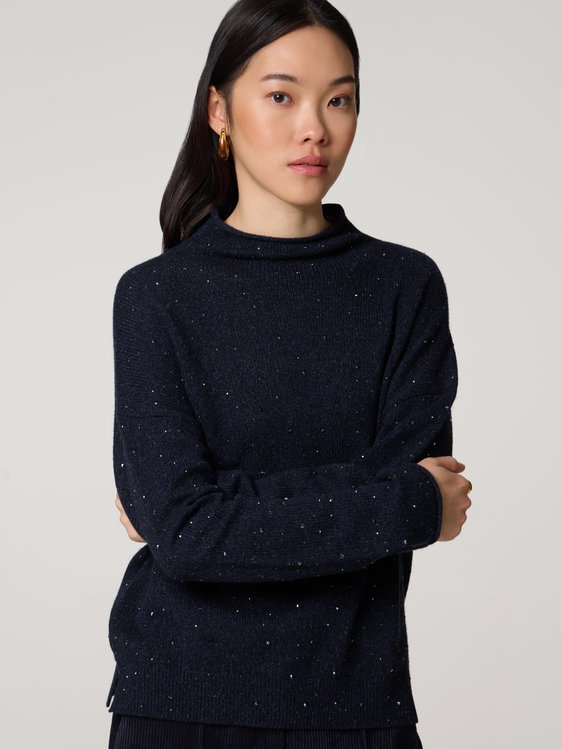 Bild von Strickpullover mit Glitzer