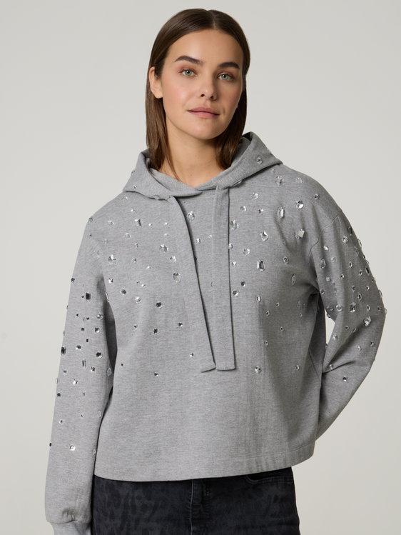 Bild von Hoodie mit Strasssteinen