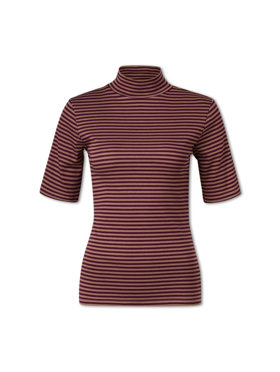 Bild von Rippshirt mit Stehkragen