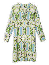 Bild von Seidenkleid mit Print