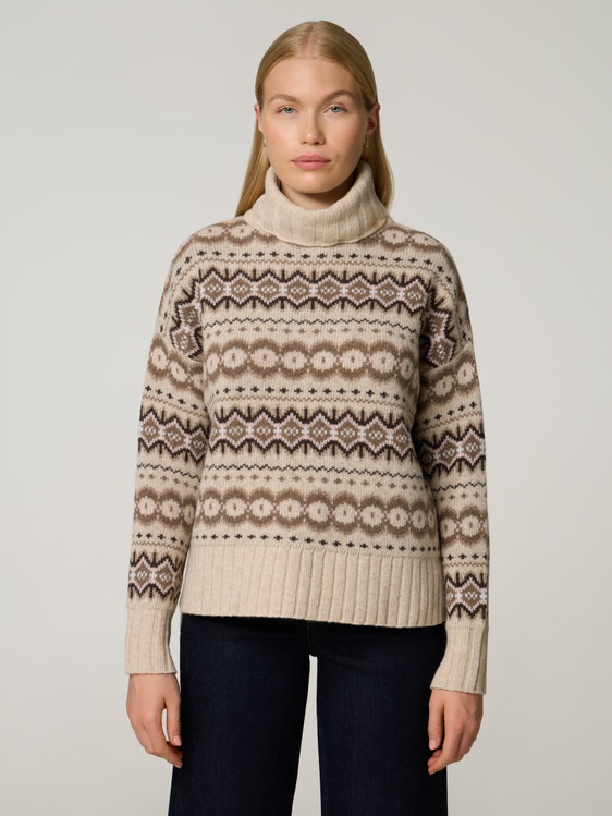 Bild von Rollkragenpullover mit Wolle