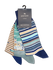Bild von SOCKEN 3PACK BLAU-BEIGE