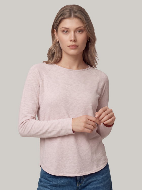 Image sur T-shirt à manches longues en coton bio