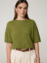Bild von Strickshirt mit Leinen