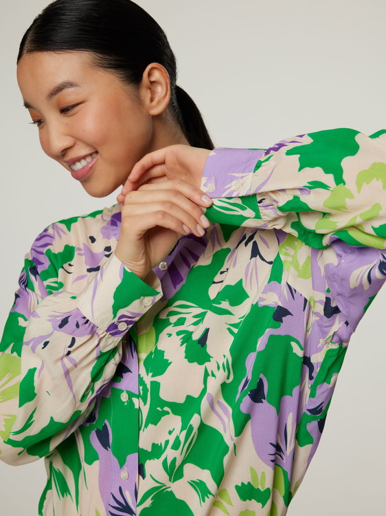 Bild von Bluse mit Blumen-Print VIV