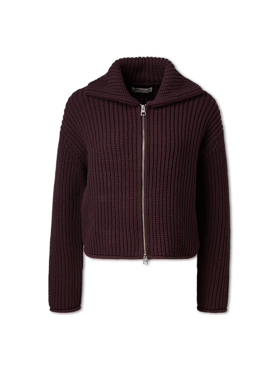 Bild von Strickjacke aus Grobstrick