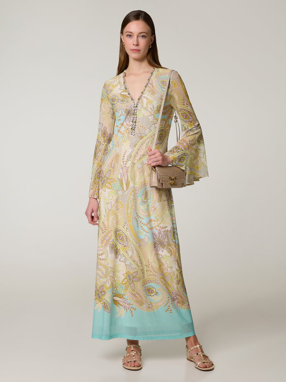 Bild von Mesh-Kleid mit Schmucksteinen