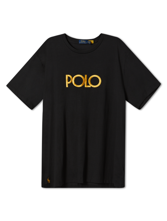 Bild von T-Shirt mit Logo-Schriftzug