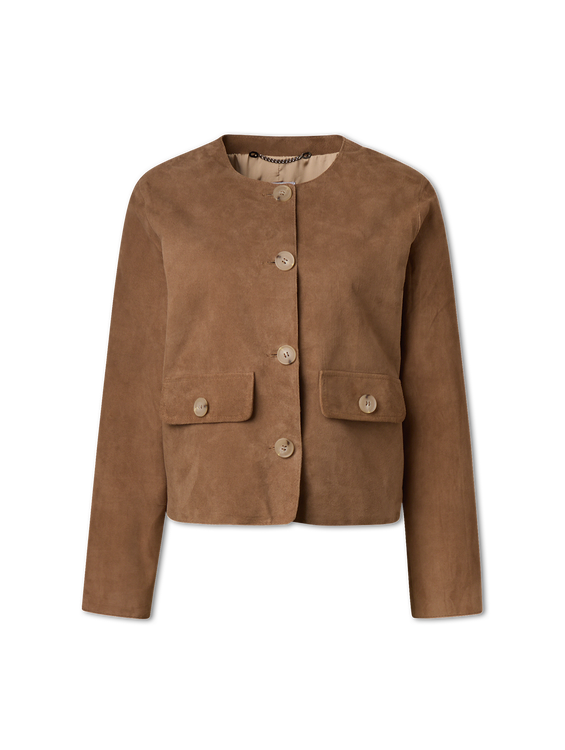 Bild von Jacke aus Veloursleder