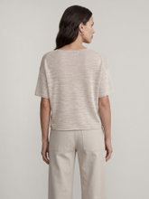 Image sur Pull en maille avec du lin