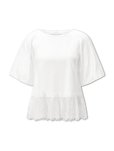 Image sur T-shirt à dentelle