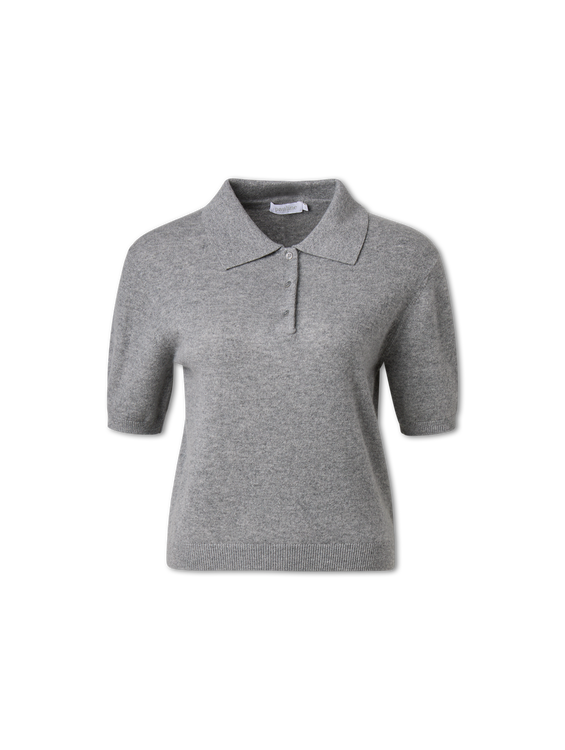 Bild von Strickpoloshirt aus Kaschmir