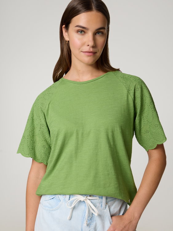 Bild von Shirt im Materialmix