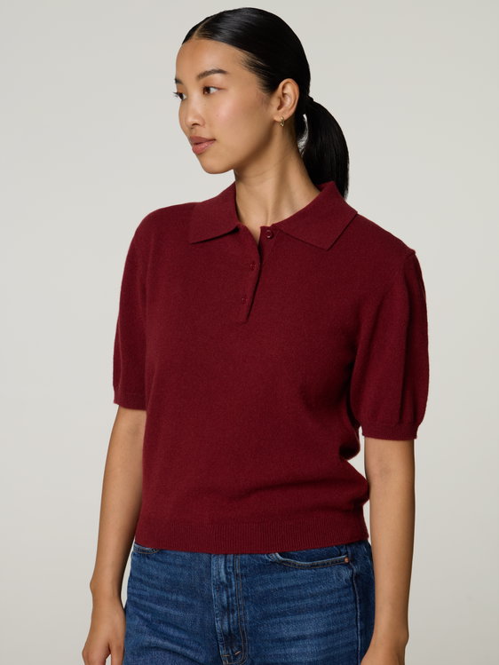 Bild von Cashmerepoloshirt